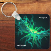 カスタムドクターナース生物学的細胞科学アート キーホルダー (正面)