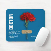 カスタムドクター名Red Carnation Gift マウスパッド (マウス)