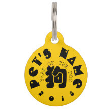 カスタムドグイデオ中国のグラム年〔占星術の〕十二宮図ペットタグ3