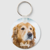 カスタムドッグパーソナライズされたペット名 キーホルダー (正面)