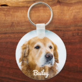 カスタムドッグパーソナライズされたペット名 キーホルダー (正面)
