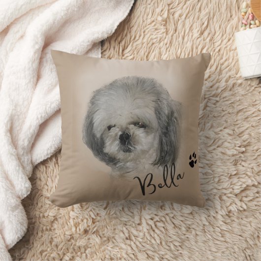 カスタムドッグフォトイメージパーソナライズされた装飾用クッション クッション (ブランケット)