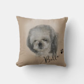 カスタムドッグフォトイメージパーソナライズされた装飾用クッション クッション (正面)