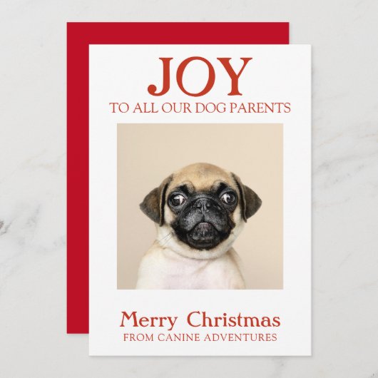 カスタムドッグフォトジョイドッグウォーカー シーズンカード (正面/裏面)