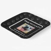 カスタムドッグフォトバースデーパパーソナライズされたーティ ペーパープレート (傾斜あり)