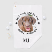 カスタムドッグフォトペット最高のパパバイパーモノグラム ゴルフタオル (インサイチュ)