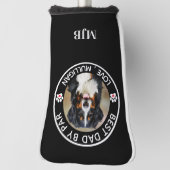 カスタムドッグフォトペット最高のパパバイパーモノグラム ゴルフヘッドカバー (回転90)