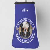 カスタムドッグフォトペット最高のパパバイパーモノグラム ゴルフヘッドカバー (回転90)