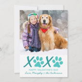 カスタムドッグペットフォトXOXOヴァレンティモダンンズデイ シーズンカード (正面)