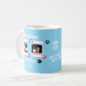 カスタムドッグラバーマグ | ペットパーソナライズされたの写真ギフト コーヒーマグカップ (正面左)