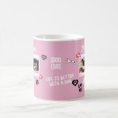 カスタムドッグラバーマグ | ペットパーソナライズされたの写真ギフト コーヒーマグカップ (中央)