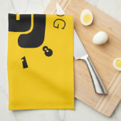 カスタムドッグ中国のアイデオグラム年〔占星術の〕十二宮図タオル2 キッチンタオル (四つ折り)