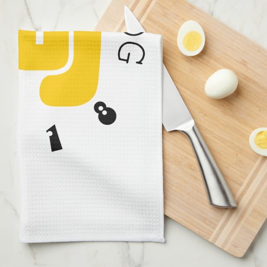 カスタムドッグ中国の〔占星術の〕十二宮図タオル キッチンタオル (四つ折り)