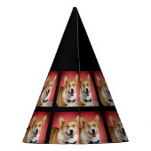 カスタムドッグ写真1st誕生日パーティーパーティー帽子 パーティーハット (裏面)