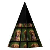 カスタムドッグ写真3rd誕生日パーティーパーティー帽子 パーティーハット (裏面)