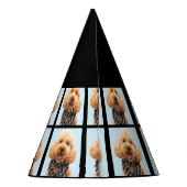 カスタムドッグ写真4th誕生日パーティーパーティー帽子 パーティーハット (裏面)