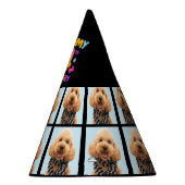 カスタムドッグ写真4th誕生日パーティーパーティー帽子 パーティーハット (右)