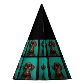 カスタムドッグ写真5th誕生日パーティーパーティー帽子 パーティーハット (裏面)