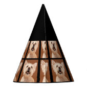 カスタムドッグ写真6th誕生日パーティーパーティーハット パーティーハット (裏面)