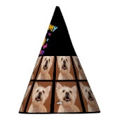 カスタムドッグ写真6th誕生日パーティーパーティーハット パーティーハット (右)