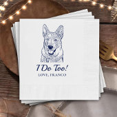 カスタムドッグ応援カスタムカクテルナプキン 縁ありカクテルナプキン