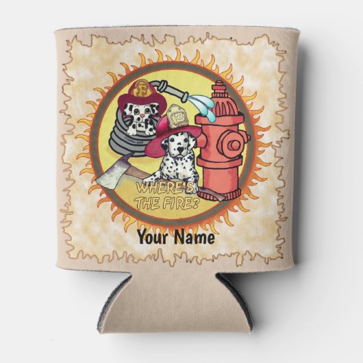 カスタムドッグ消防士はクーラーできる 缶クーラー (正面)