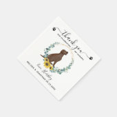 カスタムドッグ結婚サンキューラブラドールカクテル スタンダードカクテルナプキン (角)