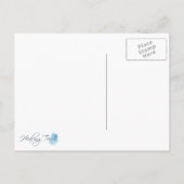 カスタムドッグ記念素朴ウッドルック ポストカード (裏面)