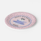 カスタムドッグ誕生パーティープレート ペーパープレート (アングル)