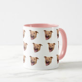 カスタムドッグ顔マグ | ペットパーソナライズされたマグ マグカップ (正面右)