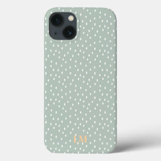 カスタムドットグリーンフォンケース iPhone 13ケース