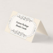 カスタムドット折り畳み表示つるパッケージヘッダカード (正面)