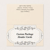 カスタムドット折り畳み表示つるパッケージヘッダカード (外部フラット)