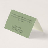 カスタムドット折り畳み表示つるパッケージヘッダカード (裏面)