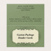 カスタムドット折り畳み表示つるパッケージヘッダカード (外部フラット)