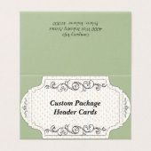 カスタムドット折り畳み表示つるパッケージヘッダカード (外部フラット)