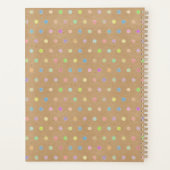 カスタムドッフェイクト素朴オンブラウンクラフト紙 プランナー手帳 (裏面)