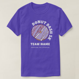 カスタムドナットダッシュ5kチームTシャツ Tシャツ