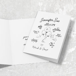 カスタムドモダンルバルーン誕生日折り カード