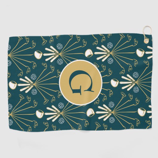 カスタムドライバー、アイロン'nパターデザインゴルフタオル ゴルフタオル (横)