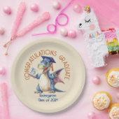 カスタムドラゴン幼稚園卒園 ペーパープレート (パーティー)