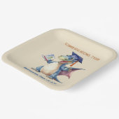 カスタムドラゴン幼稚園大学院広場 ペーパープレート (傾斜あり)