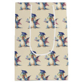 カスタムドラゴン幼稚園Med.ギフトバッグ ミディアムペーパーバッグ (裏面)