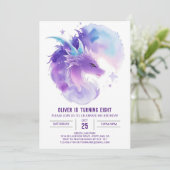 カスタムドラゴン誕生日招待状 招待状 (スタンド正面)