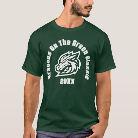 カスタムドラゴン マスコット ゴルフ大会ブースタークラブ Tシャツ (正面)