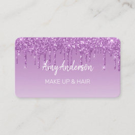 カスタムドリップパープルグリッター 名刺