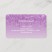 カスタムドリップパープルグリッター 名刺 (裏面)