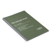 カスタムドリームチーム企業のチームワークギフト ノートブック (右側)