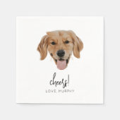 カスタムドー結婚ズ・カクテルナプキン応援モダン スタンダードカクテルナプキン (正面)