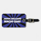 カスタムナチョバッグおもしろいレトロブルースター ラゲッジタグ (正面横)